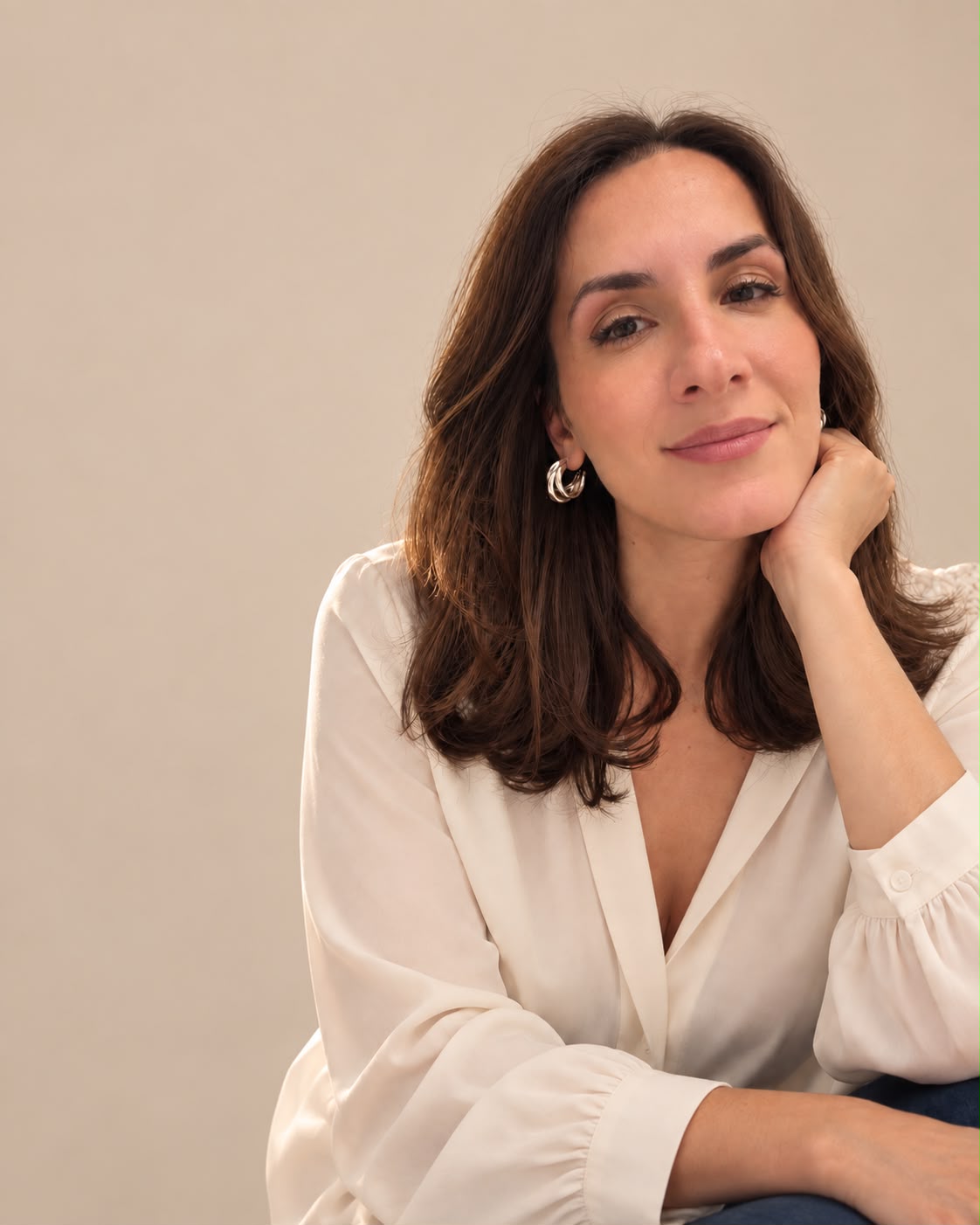 Portrait of Ornela, founder of The Caring Chapter